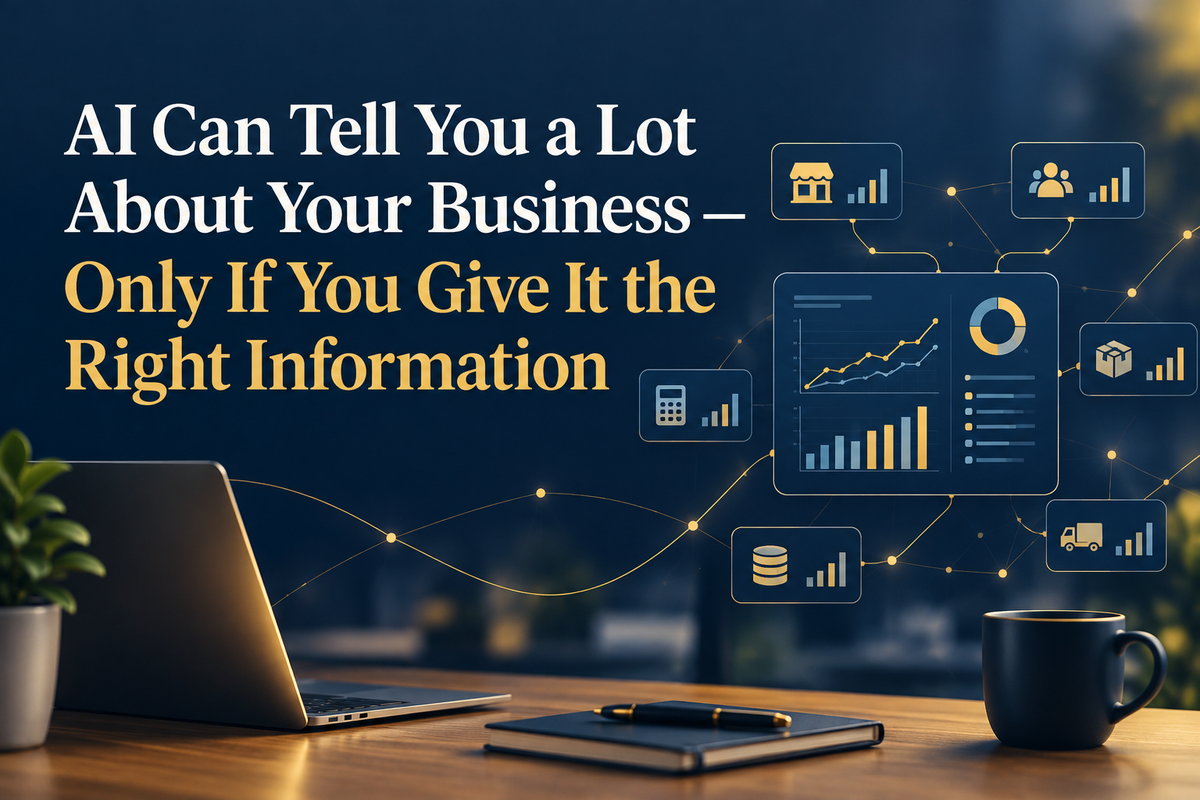 AI analyzing connected areas of a business to support better decisions